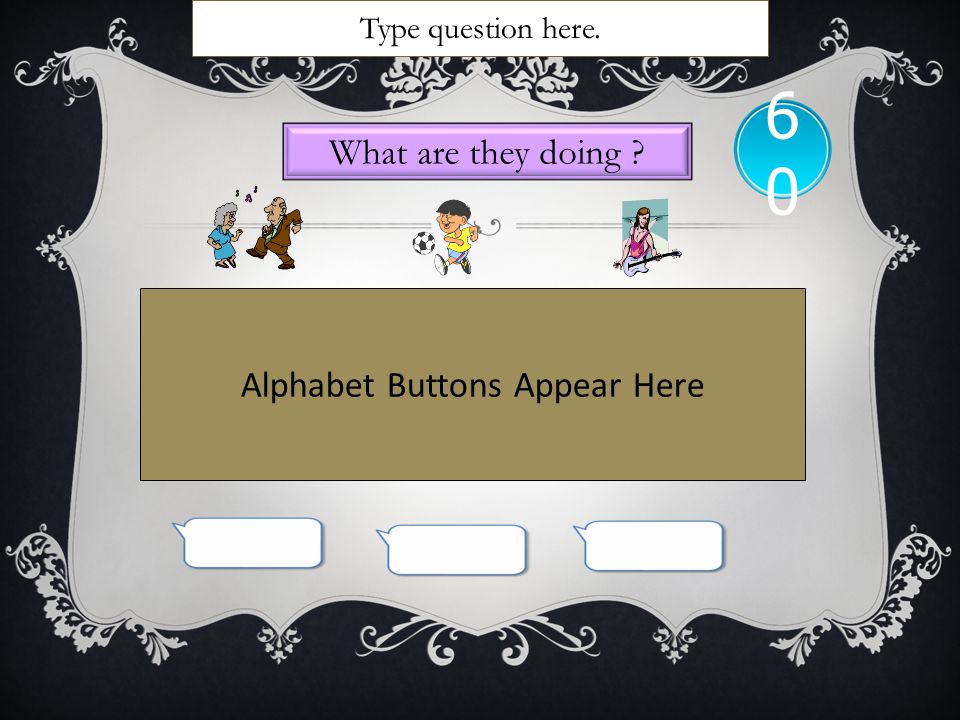 Alphabet Buttons Appear Here