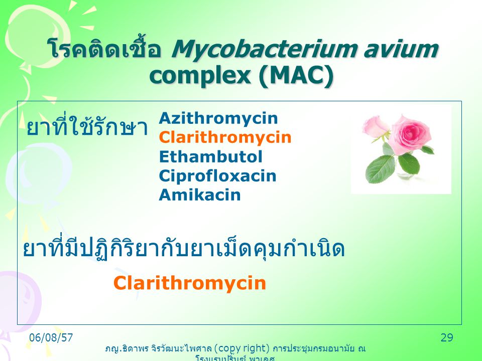 โรคติดเชื้อ Mycobacterium avium complex (MAC)