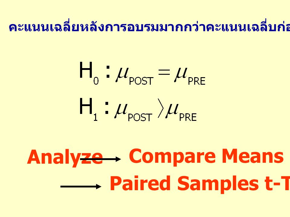 Paired Samples t-Test…