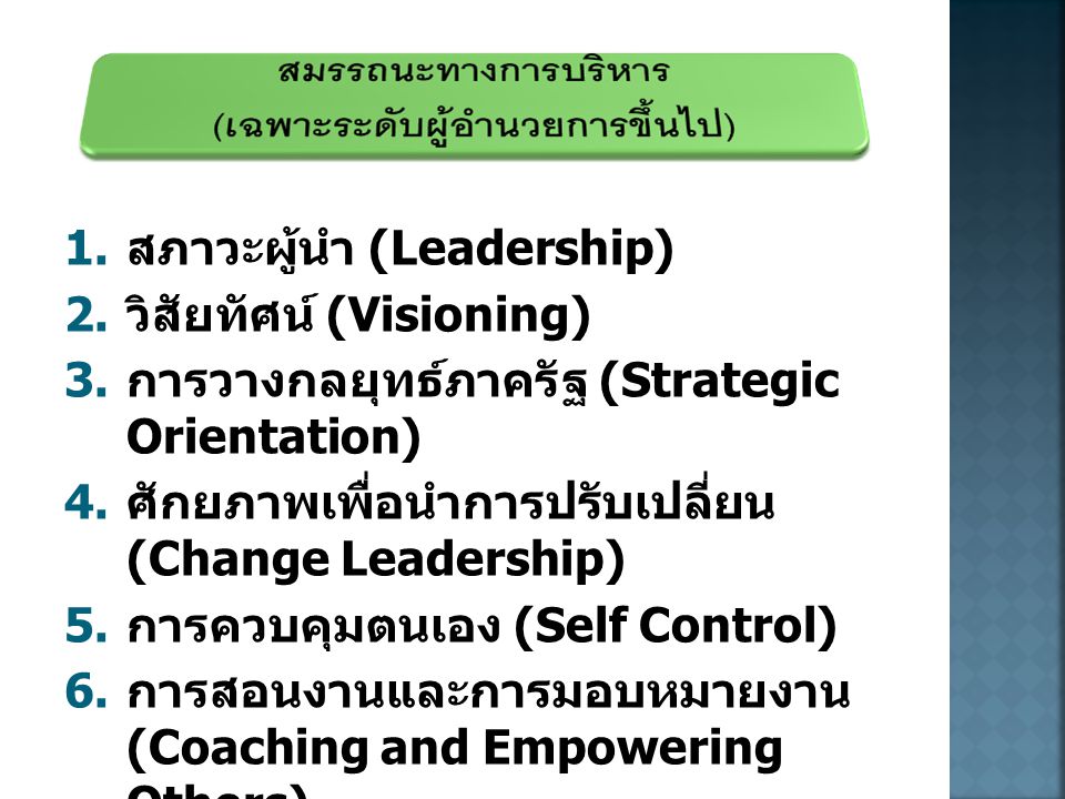 สภาวะผู้นำ (Leadership)