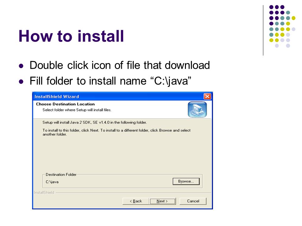 How to install Double click icon of file that download