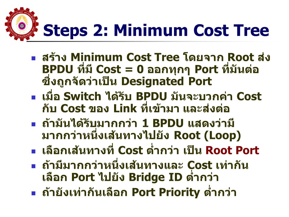 Steps 2: Minimum Cost Tree