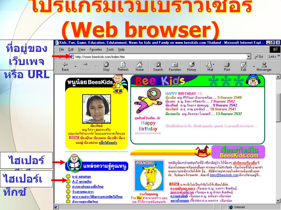 โปรแกรมเว็บเบราว์เซอร์ (Web browser)