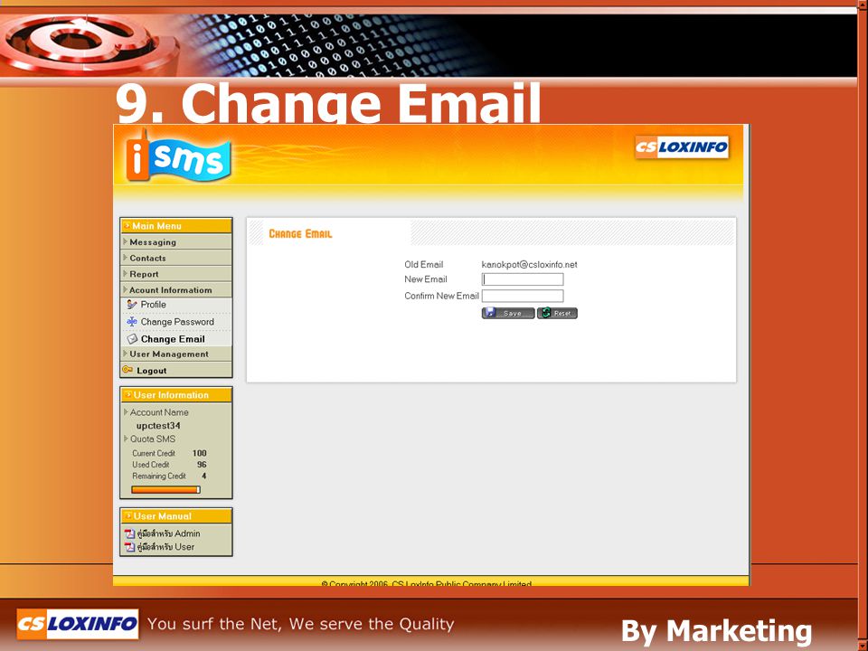9. Change  By Marketing Leased Line