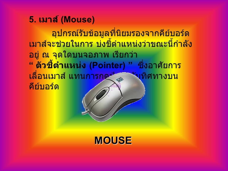 5. เมาส์ (Mouse)
