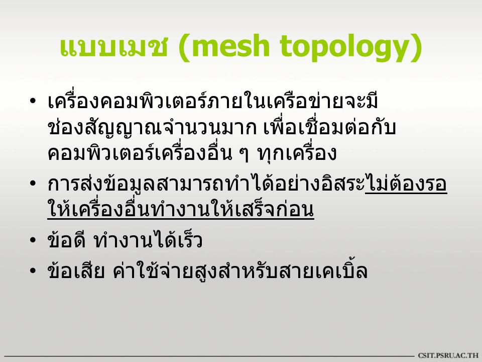 แบบเมช (mesh topology)