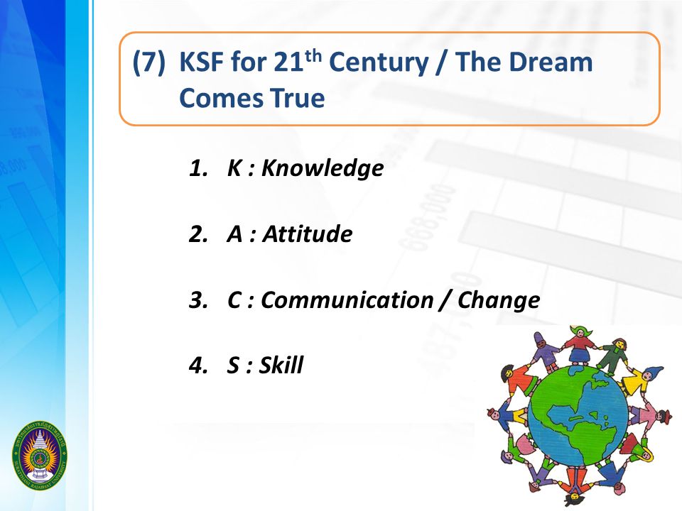 (7) KSF for 21th Century / The Dream Comes True
