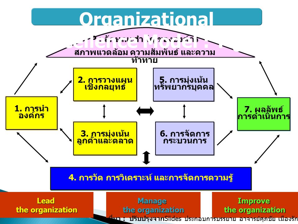 Organizational Excellence Model : TQA