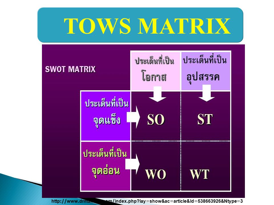 TOWS MATRIX   lay=show&ac=article&Id= &Ntype=3