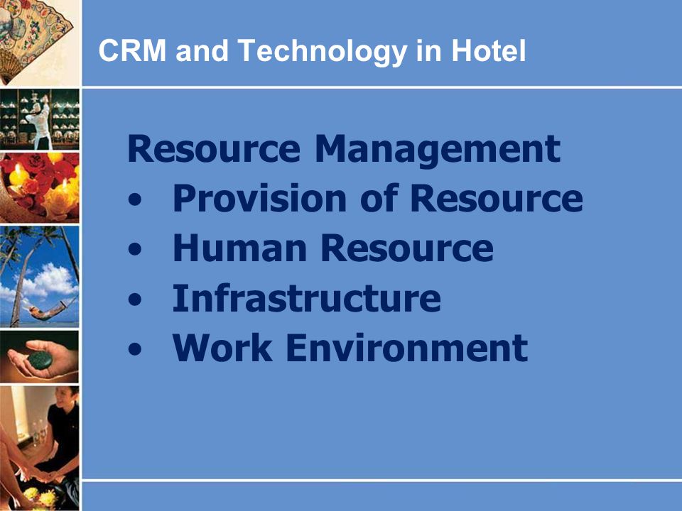Resource Management Provision of Resource Human Resource