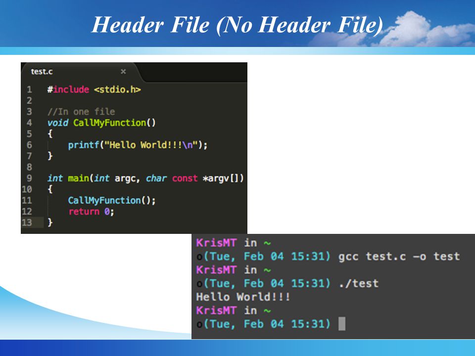 Header File (No Header File)