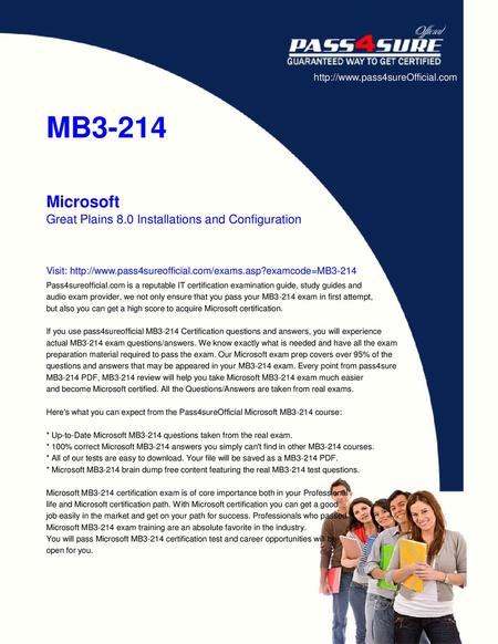 MB3-214 Microsoft Great Plains 8.0 Installations and Configuration