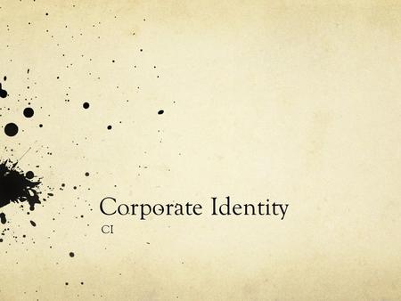 Corporate Identity CI.
