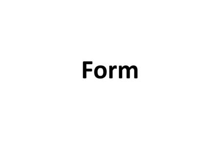 Form.