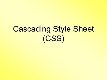 Cascading Style Sheet (CSS). CSS การใช้งาน CSS Class และ ID Pseudo Class.