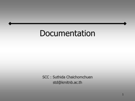 1 Documentation SCC : Suthida Chaichomchuen