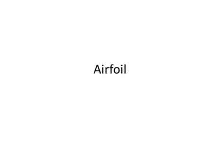 Airfoil.
