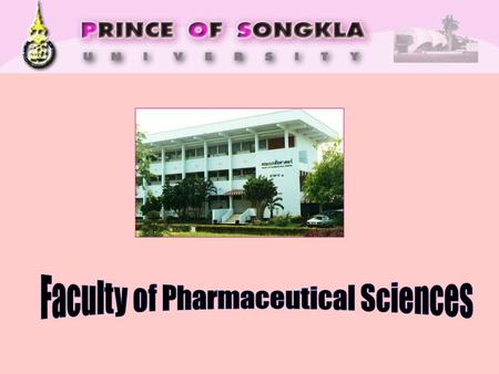 Faculty of Pharmaceutical Sciences