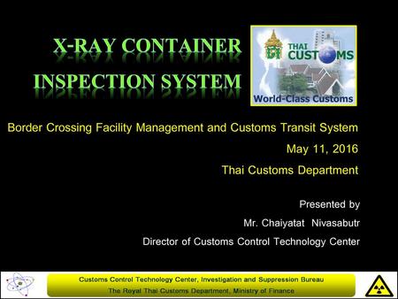 X-Ray Container Inspection system