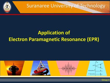Application of Electron Paramagnetic Resonance (EPR)