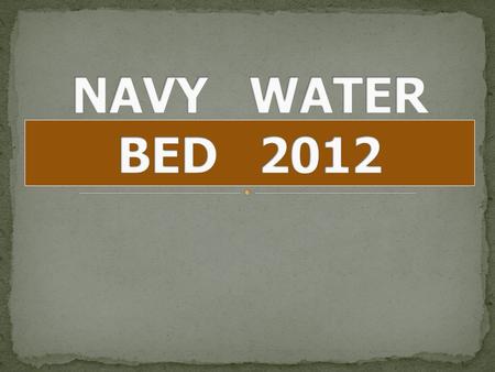 NAVY WATER BED 2012.