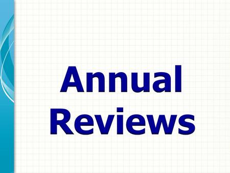 Annual Reviews เป็น ฐานข้อมูลวารสารอิเล็กทรอนิกส์ ที่ให้บทความประเภทปริทัศน์ (Review) ครอบคลุมเนื้อหาใน 40 สาขาวิชาหลักทางด้าน Biomedical, Life, Physical.