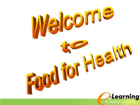 Welcome to Food for Health.
