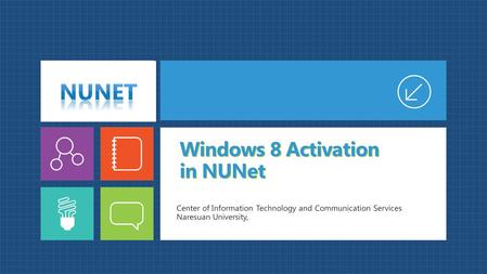 Windows 8 Activation in NUNet