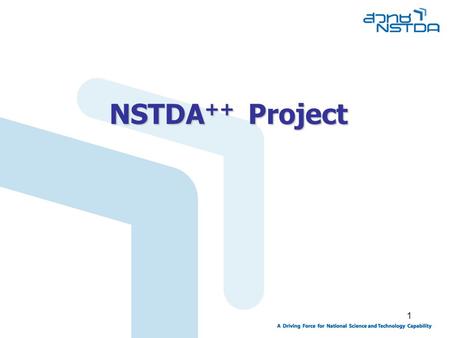 NSTDA++ Project.