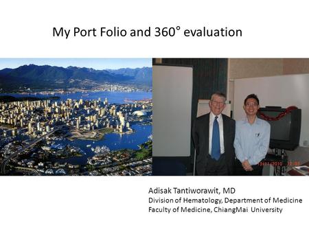 My Port Folio and 360° evaluation