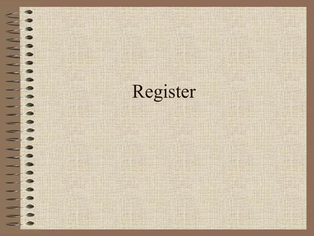 Register.