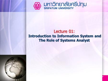 Topic Information, Information System และ Types of systems
