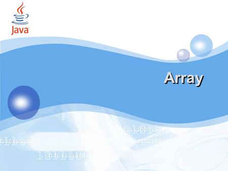 LOGO Array. ประเภทของ Array - อาเรย์ 1 มิติ (One) - อาเรย์ 2 มิติ (Two) - อาเรย์ 3 มิติ (Three) 2.