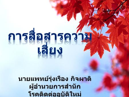 การสื่อสารความเสี่ยง