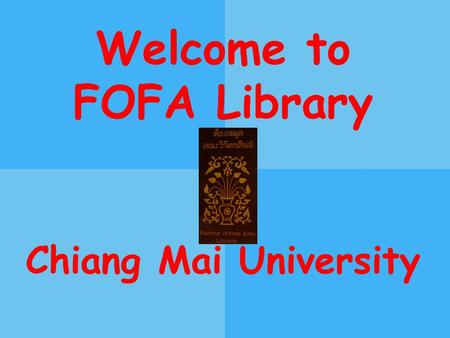 Welcome to FOFA Library