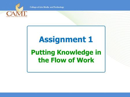 Putting Knowledge in the Flow of Work