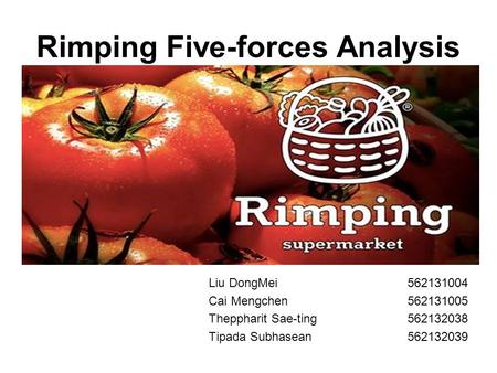 Rimping Five-forces Analysis