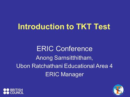Introduction to TKT Test