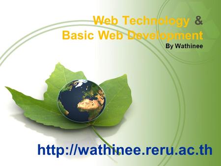 Web Technology & Basic Web Development