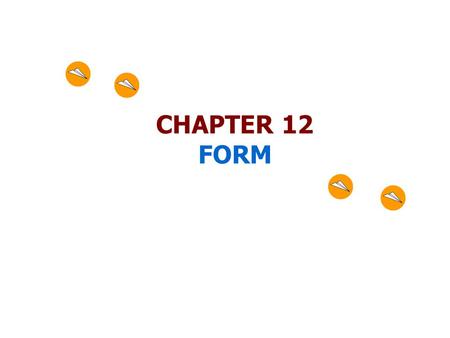 CHAPTER 12 FORM.