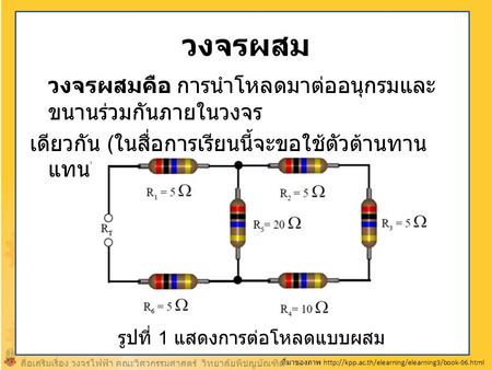 รูปที่ 1 แสดงการต่อโหลดแบบผสม