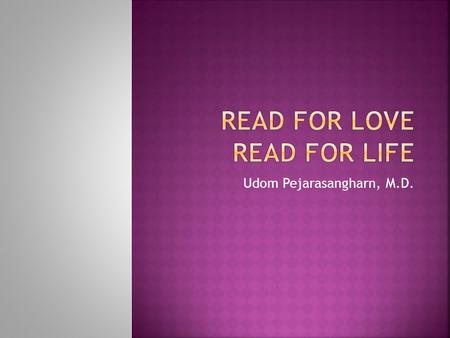Read for love read for life