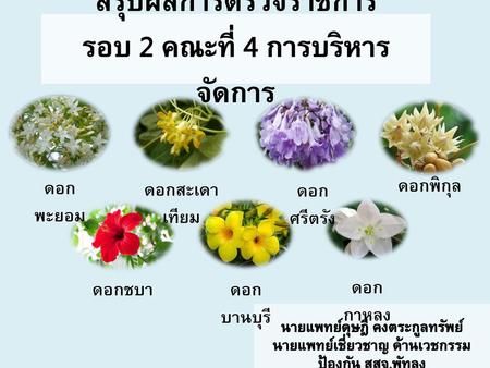 สรุปผลการตรวจราชการ รอบ 2 คณะที่ 4 การบริหารจัดการ