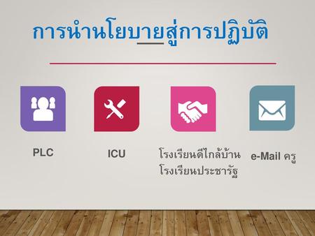 การนำนโยบายสู่การปฏิบัติ