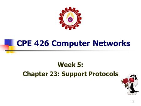 Week 5: Chapter 23: Support Protocols