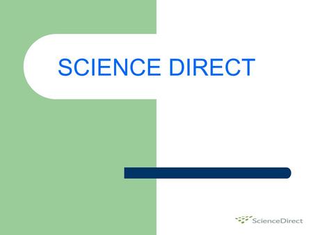 SCIENCE DIRECT.