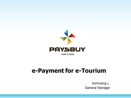 e-Payment for e-Tourium