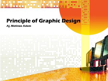 Principle of Graphic Design