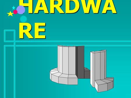 HARDWA RE อุปกรณ์หรือ ชิ้นส่วน ที่ประกอบเป็น คอมพิวเตอร์
