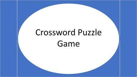 Crossword Puzzle Game.